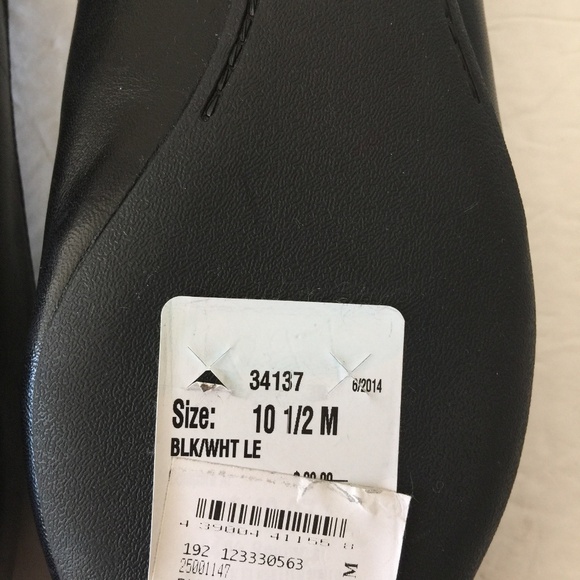 Enzo Angiolini Black Leather Pointy Flats 10.5 NEW - Picture 7 of 8